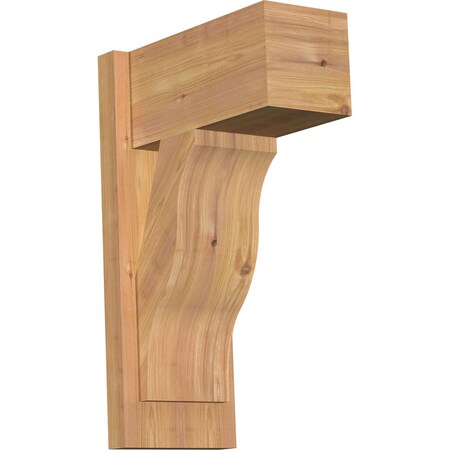 Ekena Millwork Funston Block Smooth Outlooker, Western Red Cedar, 7 1/2"W x 14"D x 22"H OUT08X14X22FST05SWR